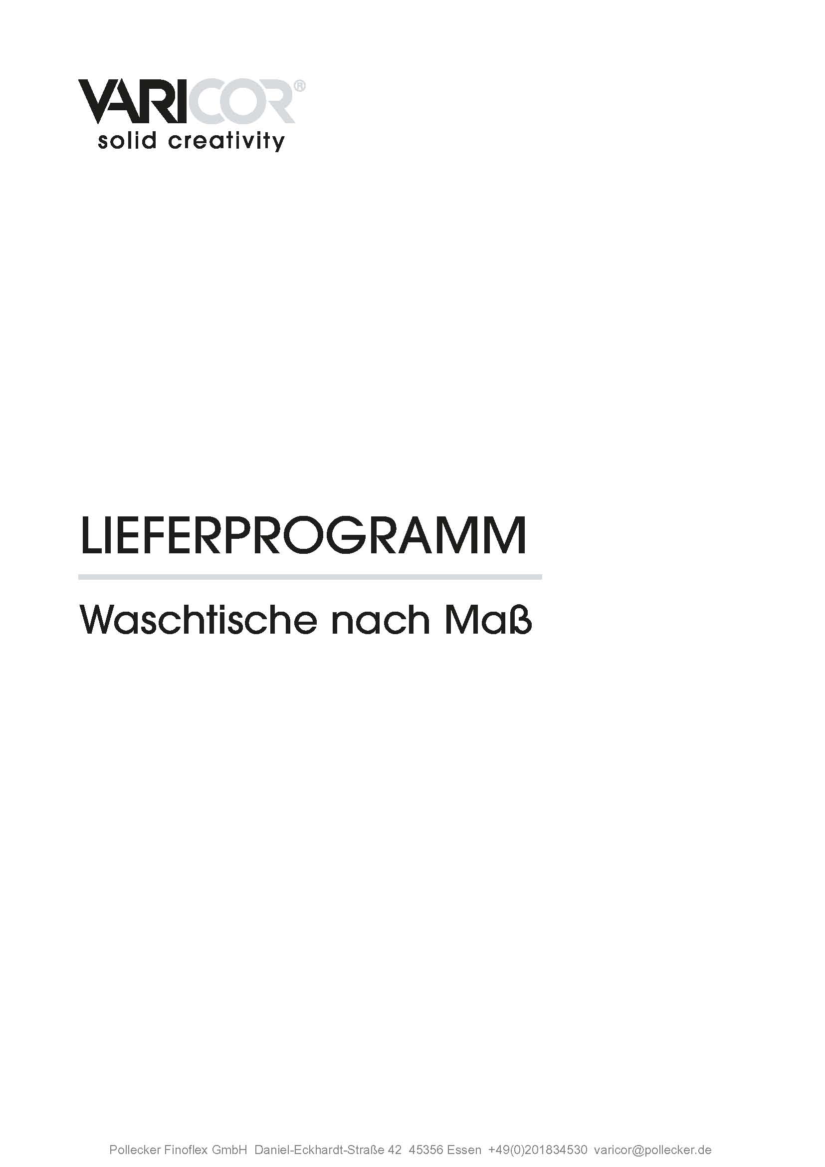 Varicor® Mineralwerkstoff Waschtische